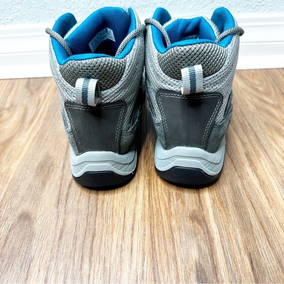 Timberland Women's Mt. Maddsen Mid Waterproof Hiking Boots sz 8.5 Gray/Blue - Picture 6 of 9
